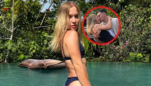 Obserwuje ją nawet żona "Lewego". Blondwłosa Bożena skradła jego serce