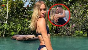 Obserwuje ją nawet żona "Lewego". Blondwłosa Bożena skradła jego serce