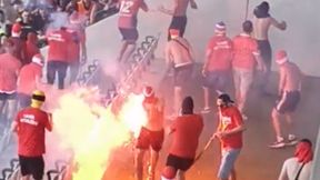 Mecz europejskich pucharów opóźniony! Skandaliczne zachowanie kibiców