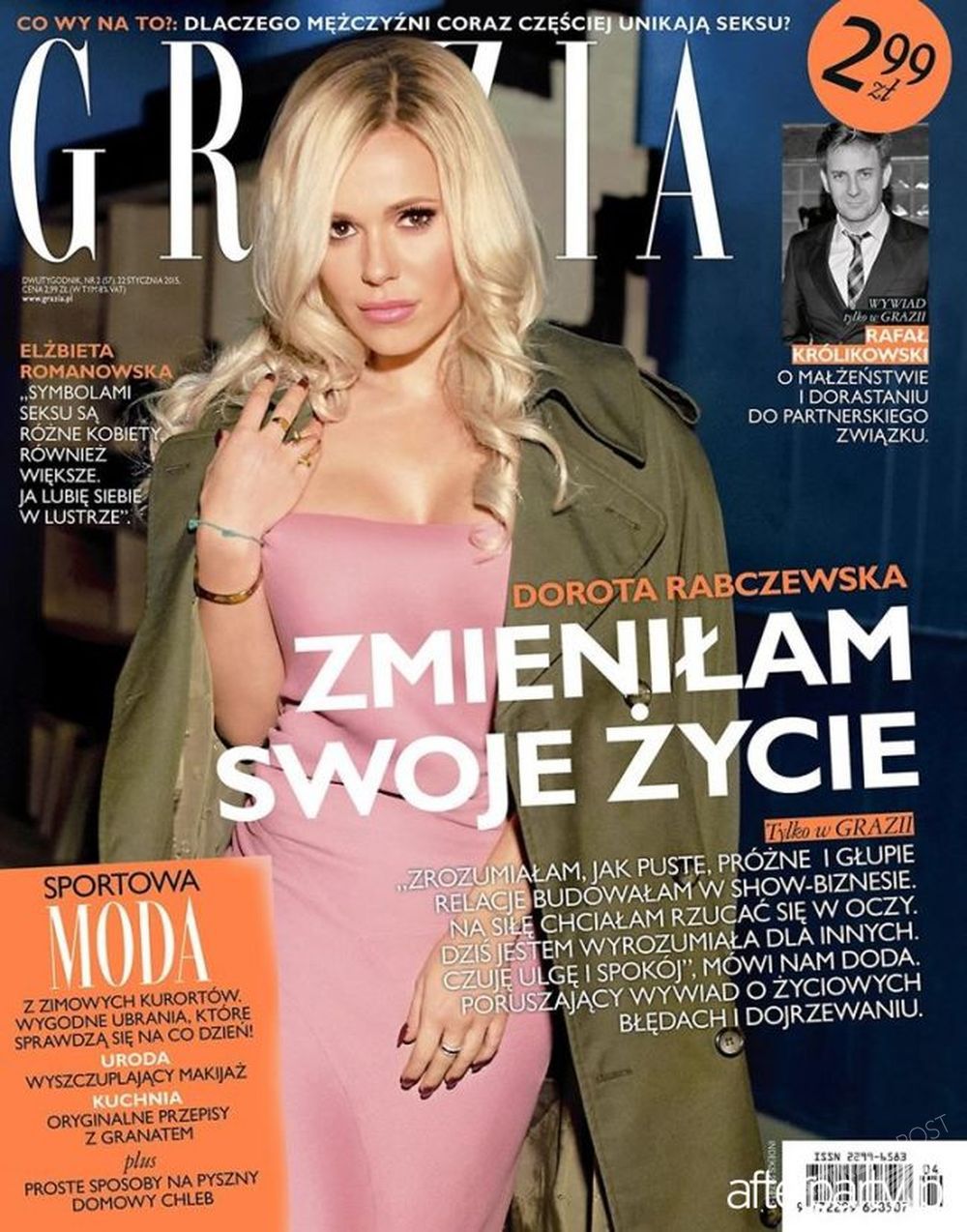 Doda na okładce Grazi
