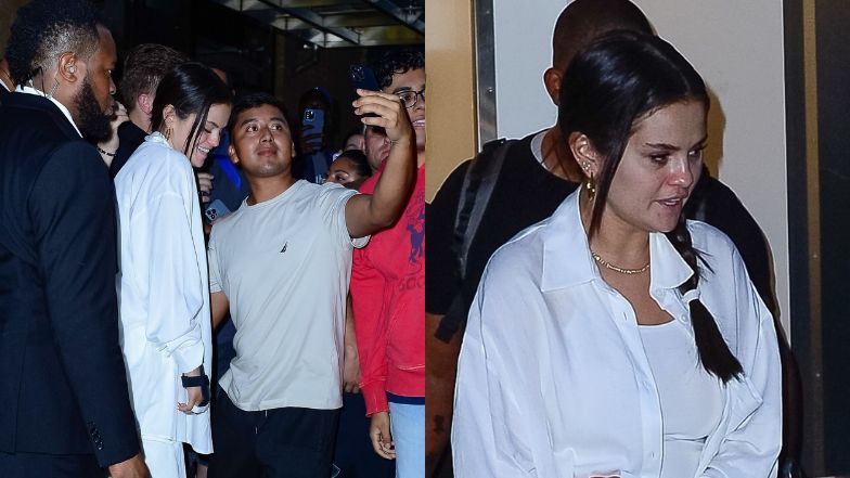 Selena Gomez BEZ GRAMA MAKIJAŻU na twarzy opuszcza hotel po imprezowej nocy (ZDJĘCIA)