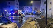 Nocny pożar w bloku przy ulicy Jana Pawła II w Sieradzu