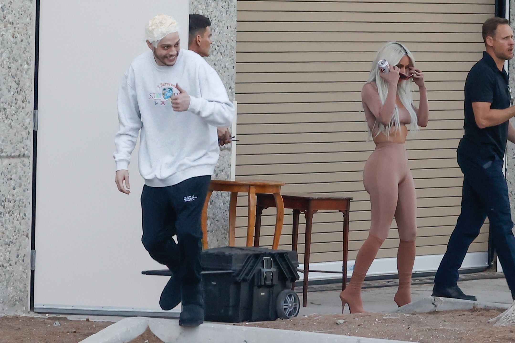 Kim Kardashian na planie reklamy u boku partnera