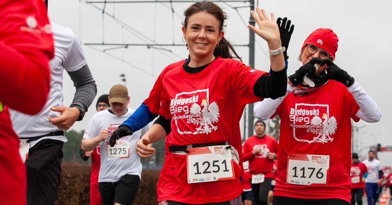 Bydgoszcz: Bieg Niepodległości. Na trasie było biało-czerwono
