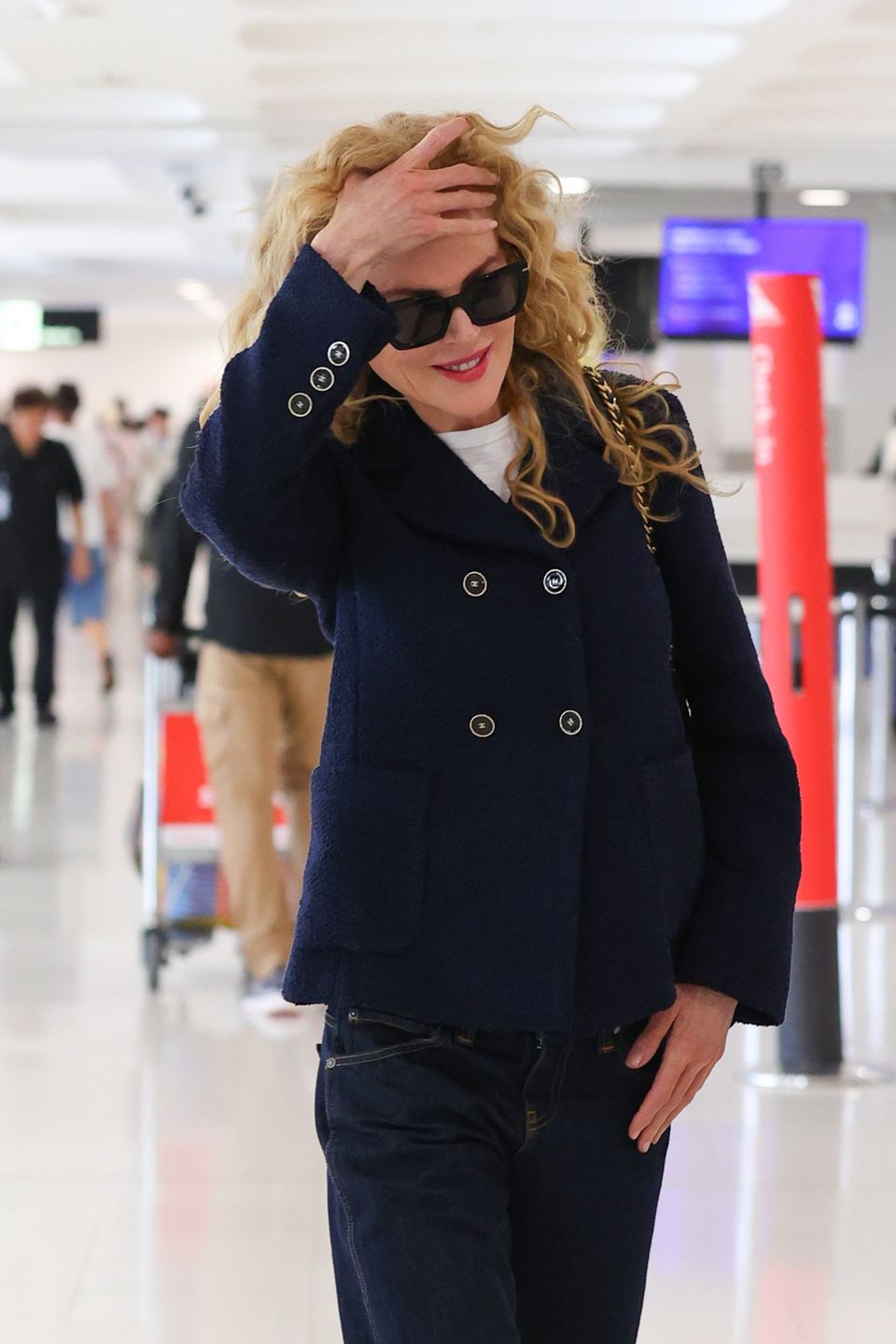 Nicole Kidman na lotnisku w Sydney