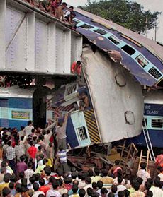 Zderzenie pociągów w Indiach