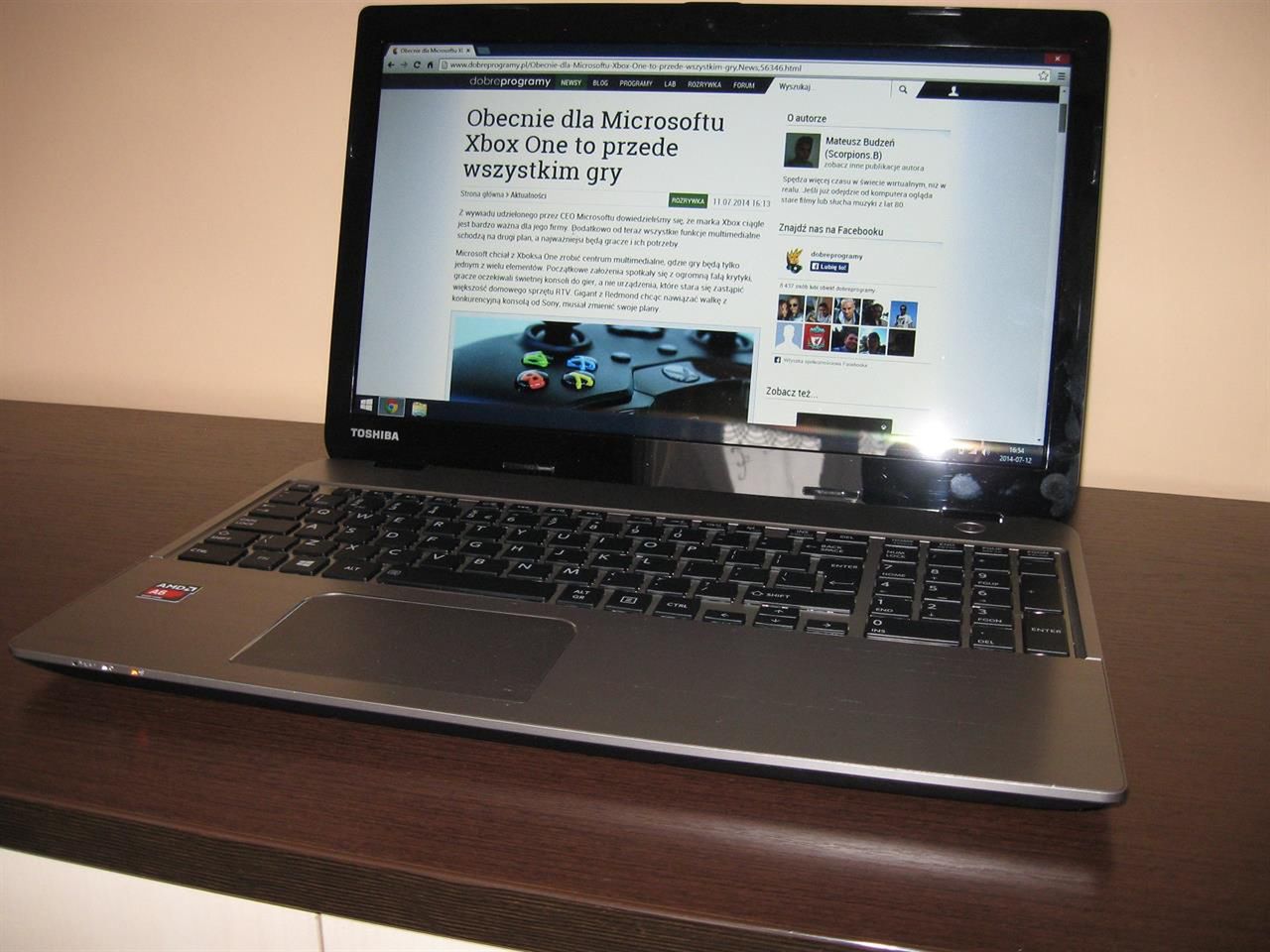 Toshiba Satellite M50D-A - komputer przenośny za 1700 zł