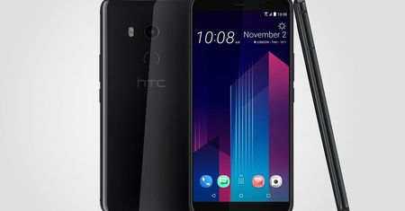 Duży HTC U11+ i uboższy U11 life. Oba ze ściskanymi ramkami