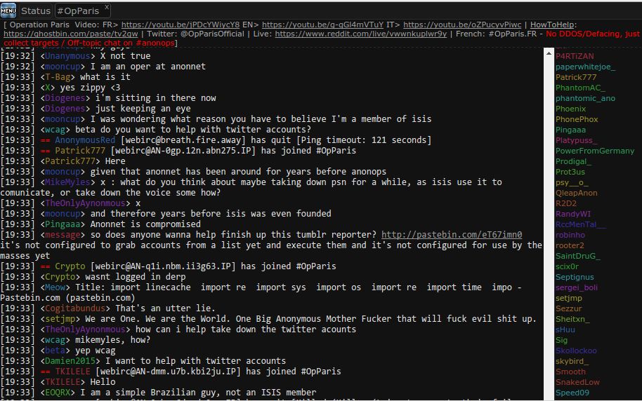 #opparis, czyli walka z Kalifatem na IRC-u