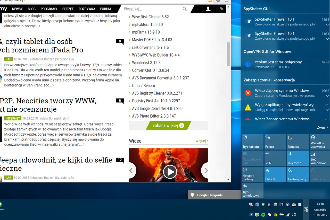 Centrum powiadomień: trudno nazwać je przejrzystym