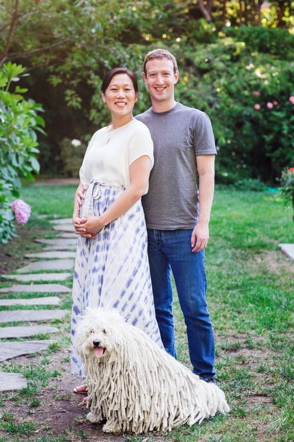 Mark Zuckerberg i jego żona Priscilla Chan