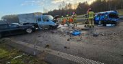 Wypadek na drodze S6: osiem pojazdów zderzyło się w Błotnicy