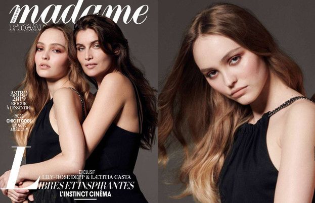 Lily-Rose Depp i Laetitia Casta tulą się na nowej okładce