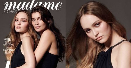 Lily-Rose Depp i Laetitia Casta tulą się na nowej okładce