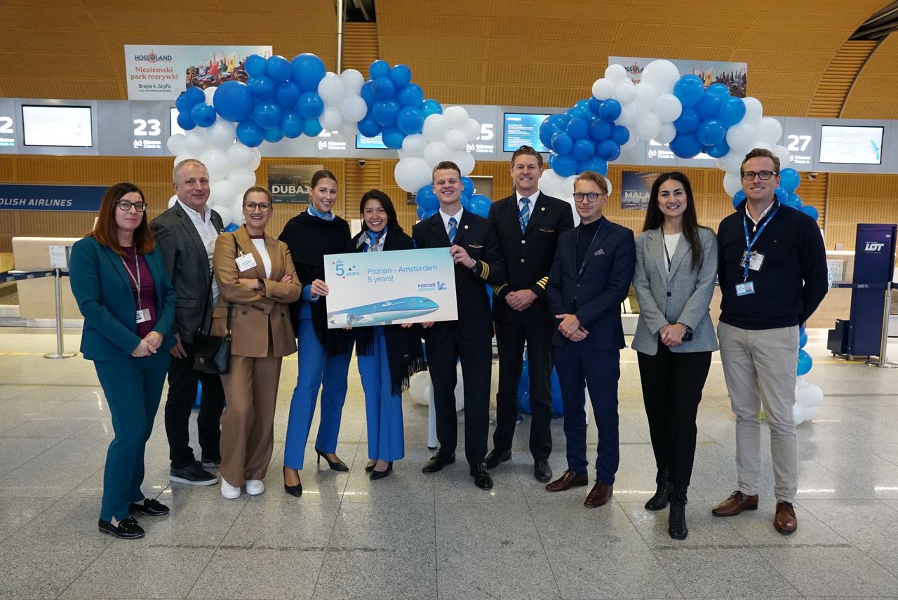 Poznań: KLM świętuje pięciolecie i uruchamia kolejne połączenie z Amsterdamem