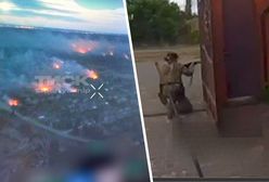 Równają Wołczańsk z ziemią. Kłęby dymu nad miastem