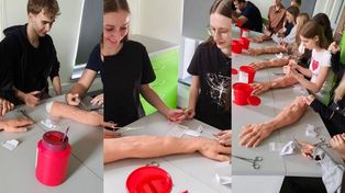 Skalpel i igła w dłoni. Licealiści z ONZ jako chirurdzy w Lublinie