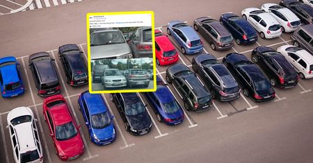 Ujęcia z Bielska-Białej obiegają sieć. Taki widok na parkingu