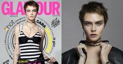 Poważna Cara Delevingne pozuje dla "Glamour"