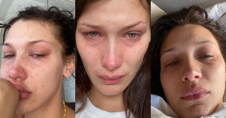 Zapłakana Bella Hadid otwiera się w temacie zdrowia psychicznego: "TAK WYGLĄDA KAŻDY MÓJ DZIEŃ, każda noc"