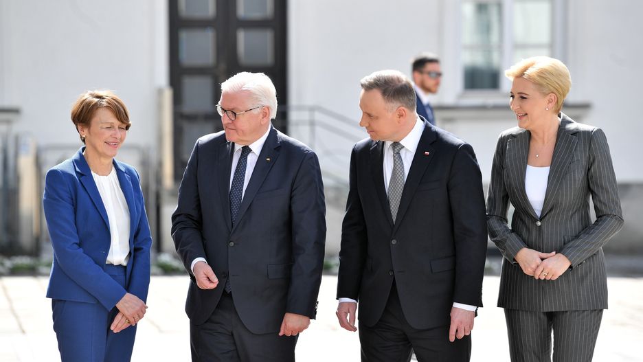 Andrzej Duda, Frank-Walter Steinmeier, Agata Kornhauser-Duda, Elke Budenbender