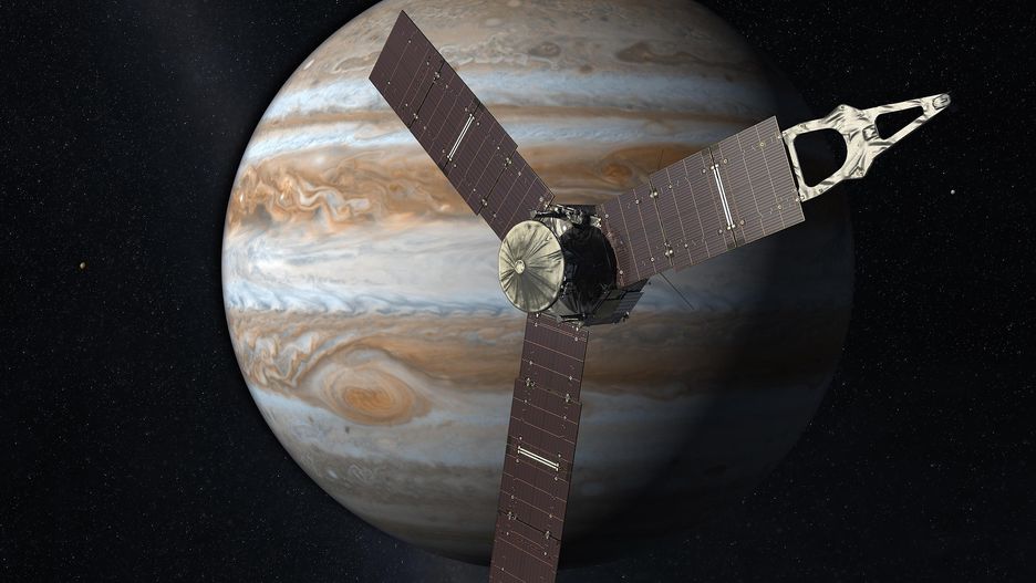 Sonda Juno na orbicie wokół Jowisza