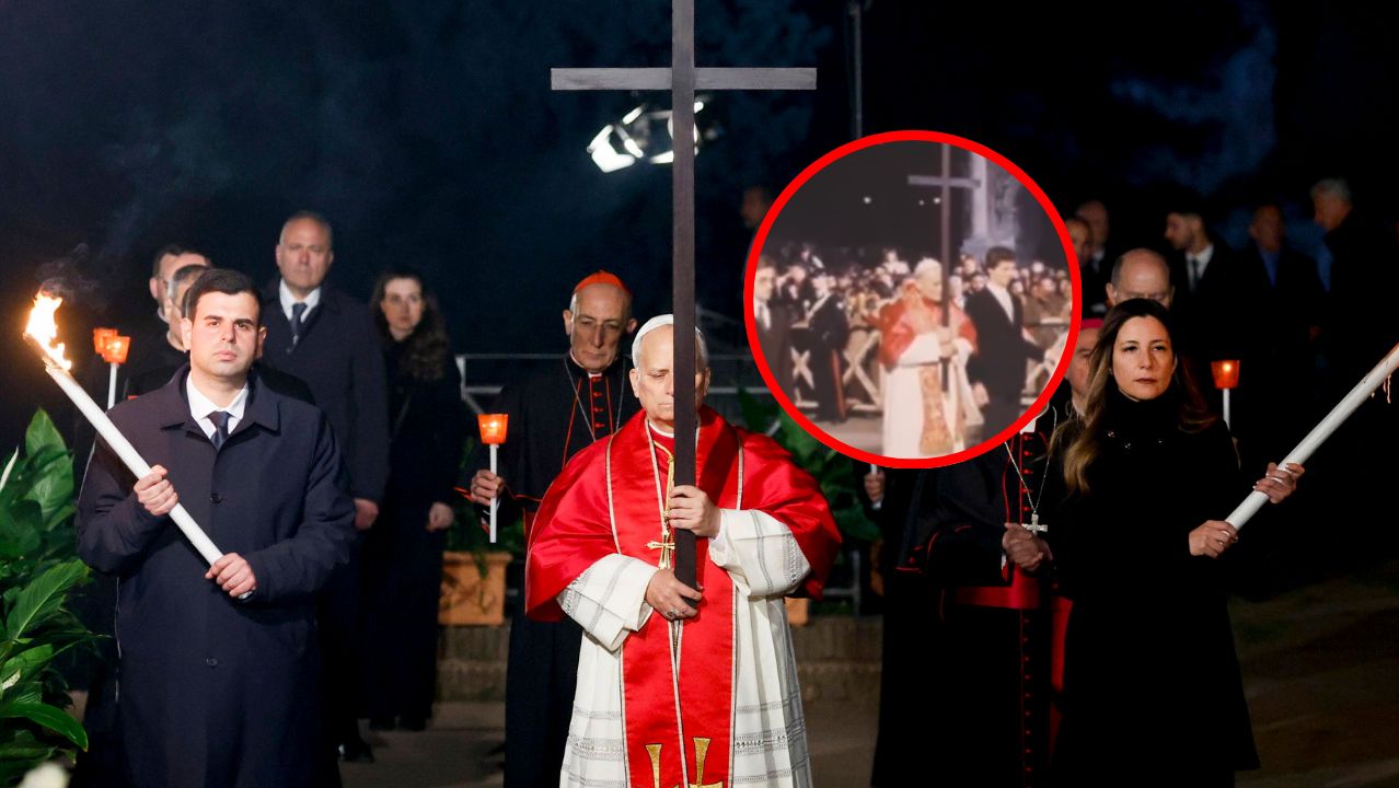 "46 lat różnicy". Pokazali stare nagranie z Janem Pawłem II