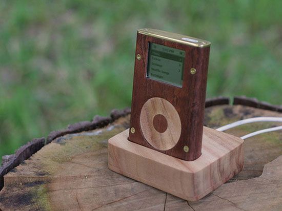 Drewniany iPod mini