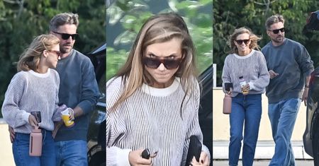Agnieszka Kaczorowska i Marcin Rogacewicz sfotografowani na parkingu: kilka czułych gestów i groźne spojrzenie tancerki