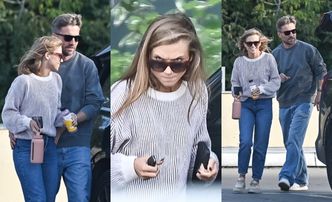Agnieszka Kaczorowska i Marcin Rogacewicz sfotografowani na parkingu: kilka czułych gestów i groźne spojrzenie tancerki