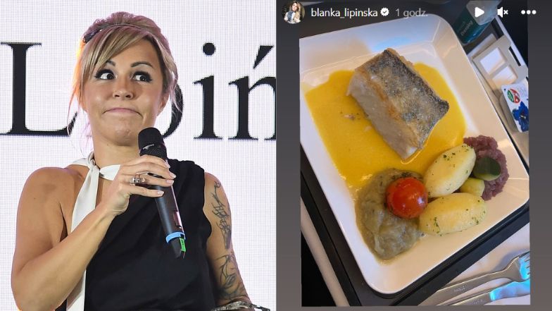 Blanka Lipińska narzeka na zaserwowany posiłek 