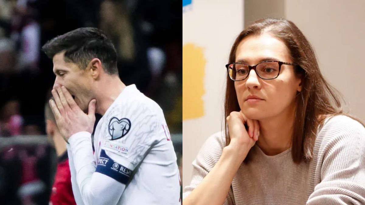 Na zdjęciu: Ewa Piątkowska i Robert Lewandowski