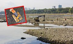 Wisła odsłoniła kolejne skarby. Na liście fragmenty historycznej willi