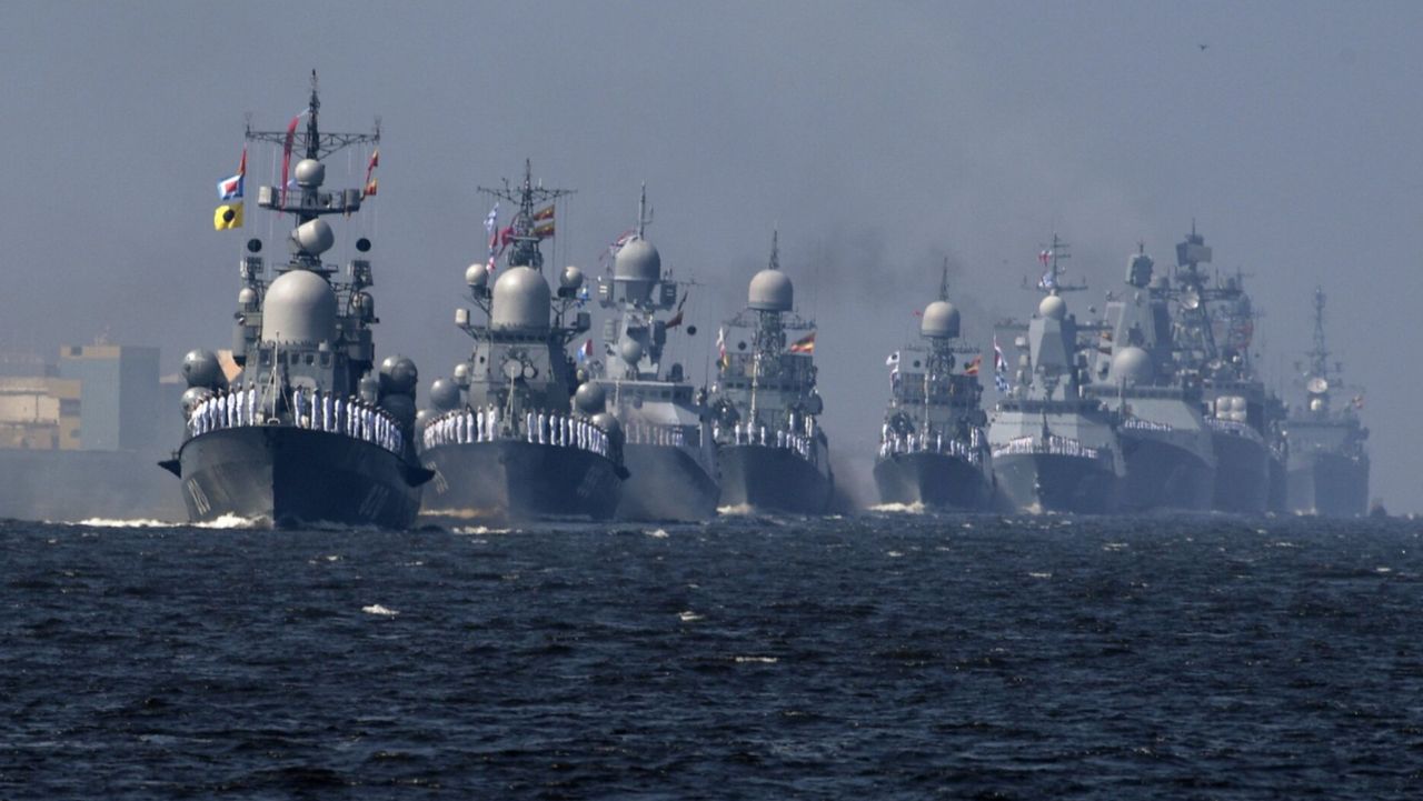 Flota Bałtycka Federacji Rosyjskiej. Zdjęcie ilustracyjne 