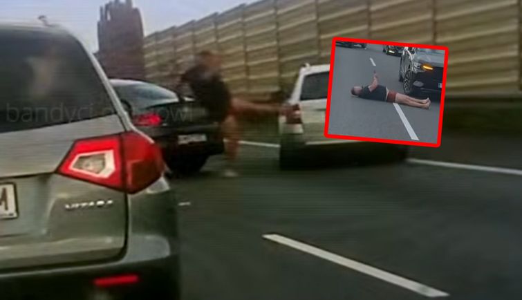 Skandaliczne sceny na A4. Terroryzował kierowców. Policja zabrała głos