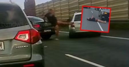 Skandaliczne sceny na A4. Terroryzował kierowców. Policja zabrała głos