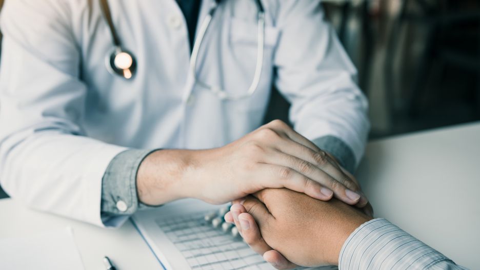 Doctor is holding the patient's hand and giving hope about treating the symptoms of the disease.
doctor, patient, stethoscope, hand, treatment, support, medical, reassure, therapy, comforting, diagnosis, elderly, mental, care, clinic, cancer, stress, health, professional, consultant, alternative, healthcare, talking, trust, depression, sadness, illness, hospital, desk, occupation, examination, physician, background, people, sick, adult, analyzing, expertise, help, working, medicine, business, psychiatrist, despair, concept, caucasian, asian, problem, hopelessness, doctor, patient, stethoscope, hand, treatment, support, medical, reassure, therapy, comforting, diagnosis, elderly, mental, care, clinic, cancer, stress, health, professional, consultant, alternative, healthcare, talking, trust, depression, sadness, illness, hospital, desk, occupation, examination, physician, background, people, sick, adult, analyzing, expertise, help, working, medicine, business, psychiatrist, despair, concept, caucasian, asian, problem, hopelessness