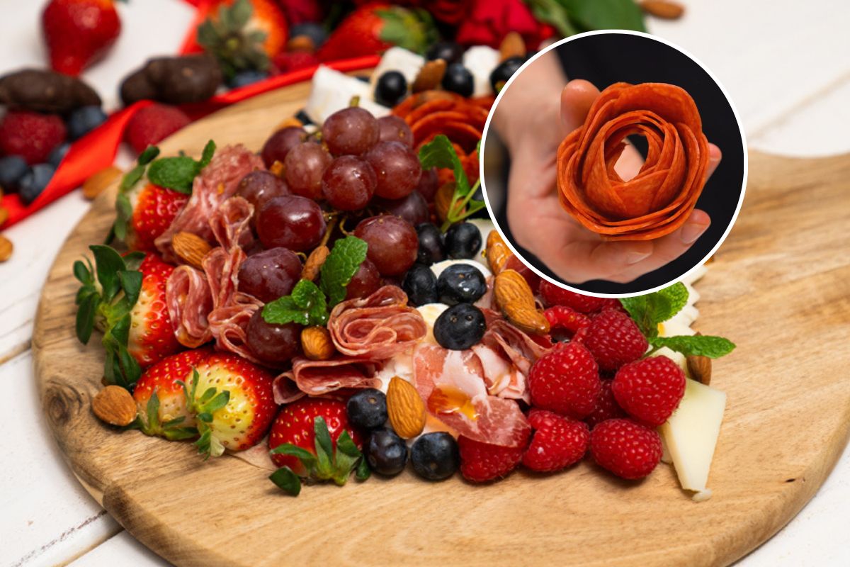 Zwiń w różyczkę i podaj na desce z innymi rarytasami. Twoja walentynka będzie wniebowzięta