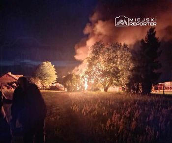 Pożar domu na Mazowszu. Budynek objęty był cały ogniem