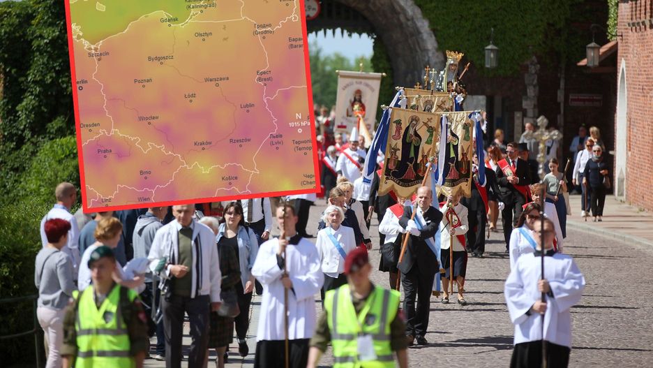 Pogoda na Boże Ciało. Ciepło i słonecznie