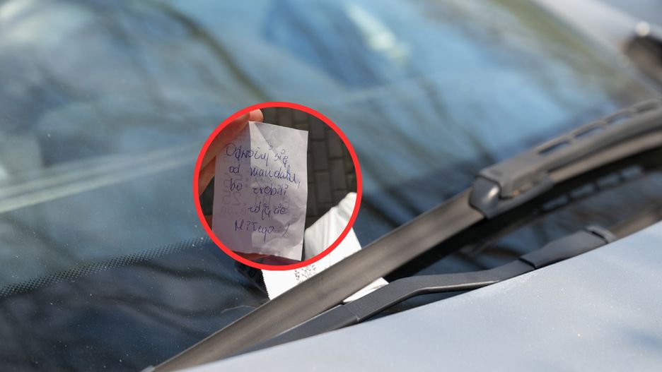Pod Lidlem włożyła jej karteczkę za wycieraczkę