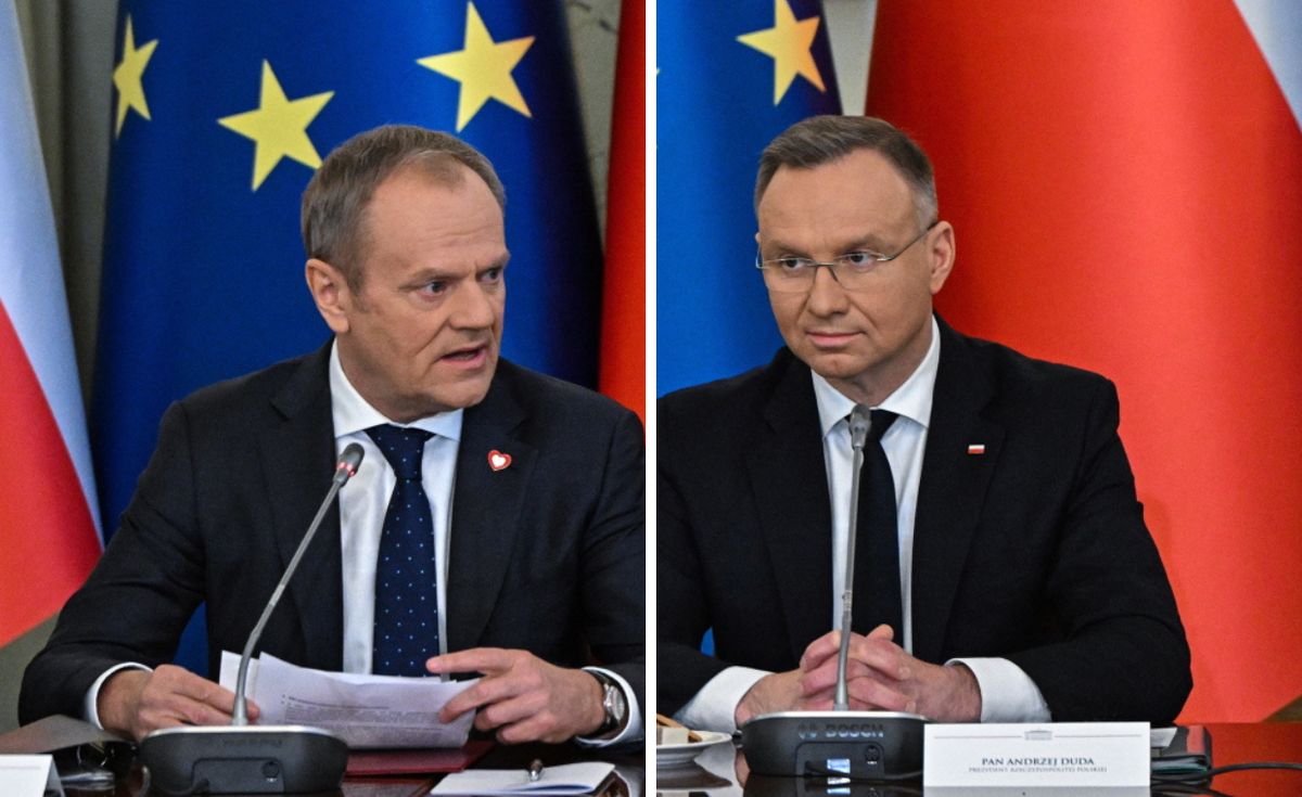 Donald Tusk i Andrzej Duda