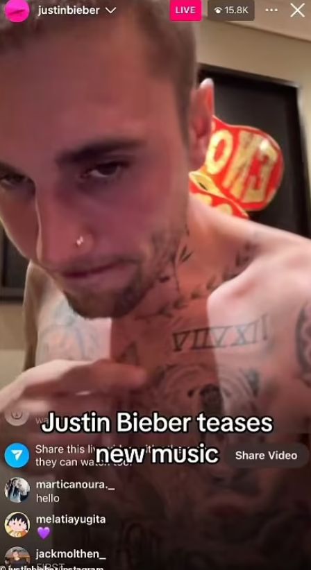 Niepokojący live u Justina Biebera