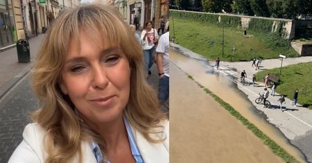 Ewa Wachowicz zdaje raport z Krakowa. Pokazała nagranie znad Wisły. "Już lekko ZALANE są bulwary..."