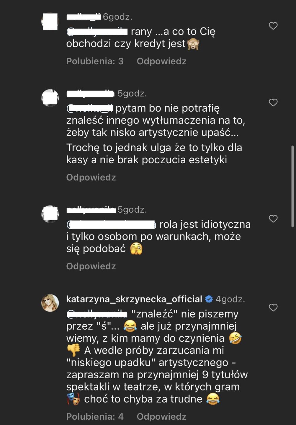 Katarzyna Skrzynecka sprzecza się z "fanką". Ostra wymiana zdań