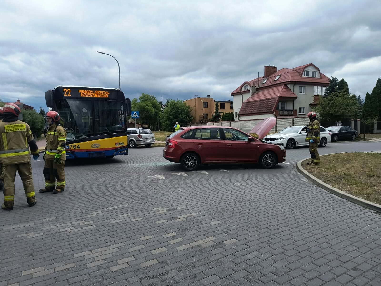Zdarzenie drogowe na ul. Strzeleckiej 