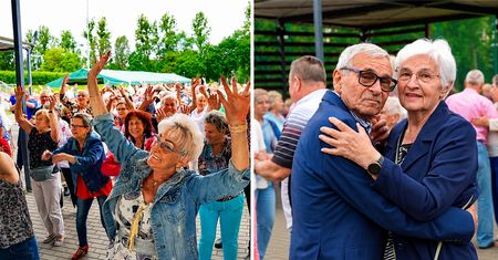 Kilkuset seniorów szalało na Stadionie Powiatowym w Pile