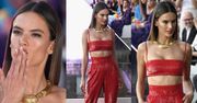 Alessandra Ambrosio w staniku i wysoko podciągniętych spodniach