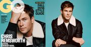 Chris Hemsworth łapie się za głowę na okładce "GQ"