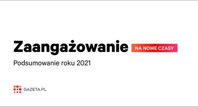 „Zaangażowanie na nowe czasy” – Gazeta.pl publikuje raport za 2021 rok